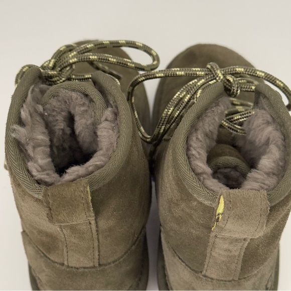 UGG Women's Neumel High Olive Green Suede Boots 1120728 Size 6 - Picture 8 of 12
